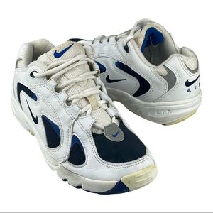 Vintage Nike Low Pressure Air 1990 Men's Sneakers Size US 10  White Blue Rare